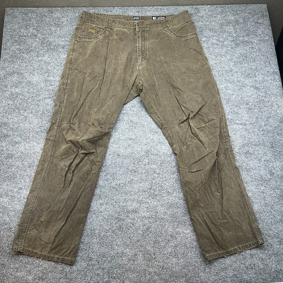 Kuhl Pants Mens 40x32 Brown Revolvr Vintage Patina Dye Chino Hiking Stretch - Picture 2 of 16
